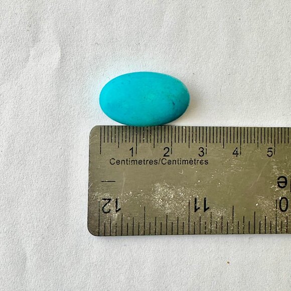 25 Carats Natural Turquoise 25x15mm Oval Top Quality Loose Untreated Gemstone - Picture 2 of 6
